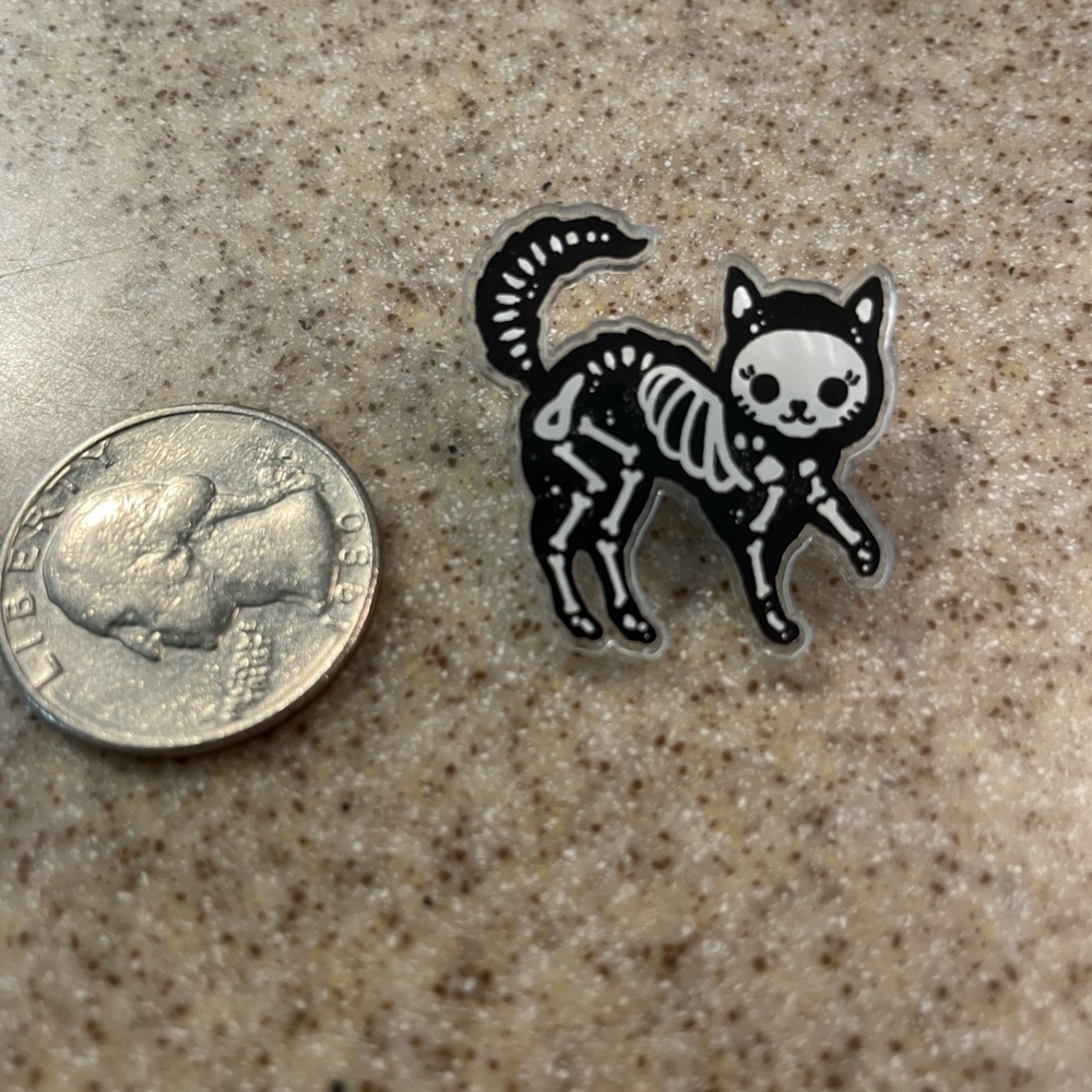 Cat Halloween pin